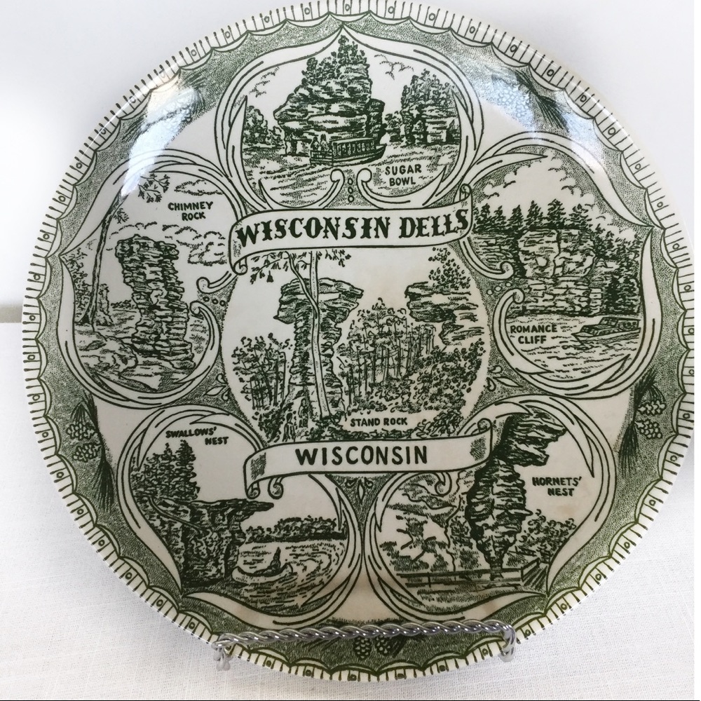 Vintage Wisconsin Dells Collectors Plate